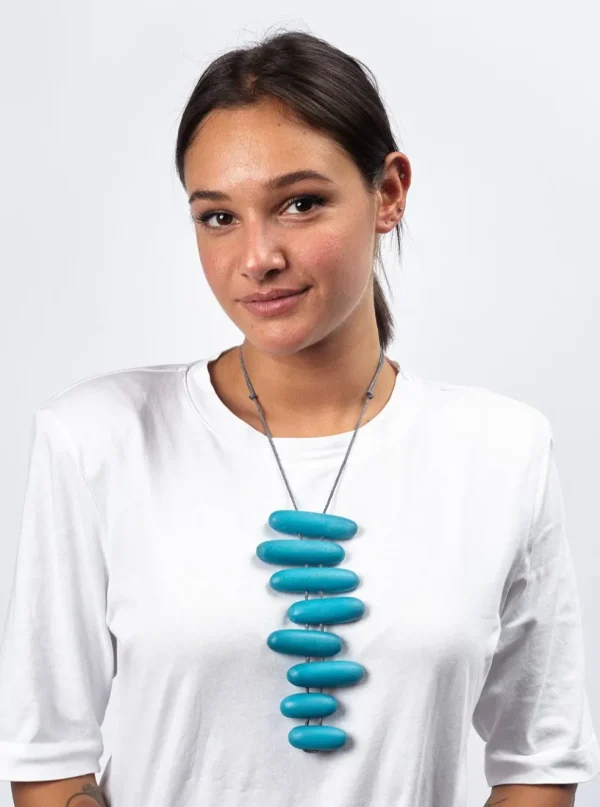 Collana lunga legno Bahamas