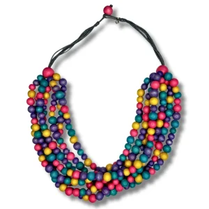 Collana Madagascar legno