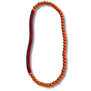 Collana Tunisia lunga legno
