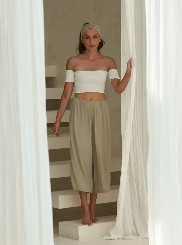 Crop Top elasticizzato Dea
