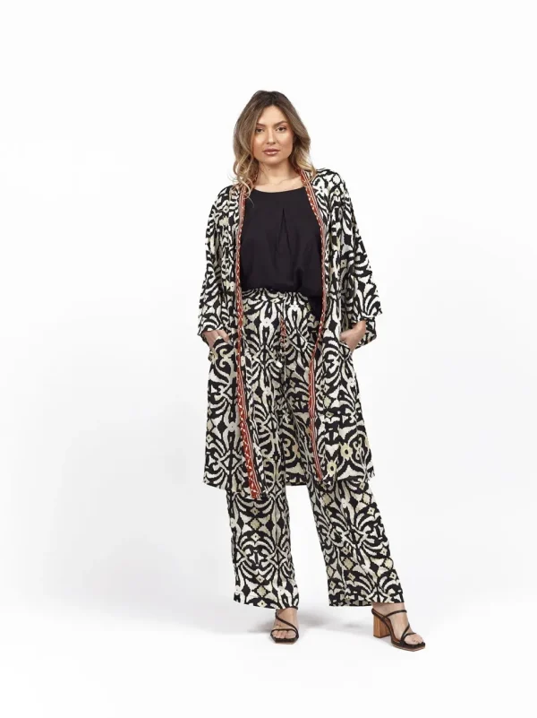 Kimono corto seta tasche Berenice