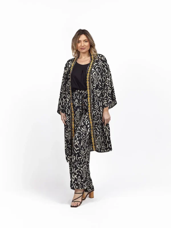 Kimono corto seta tasche Berenice