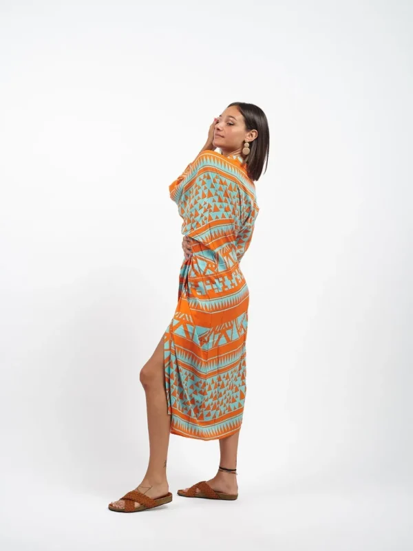 Kimono lungo leggero rayon Isla