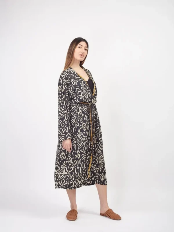 Kimono lungo seta Mireia