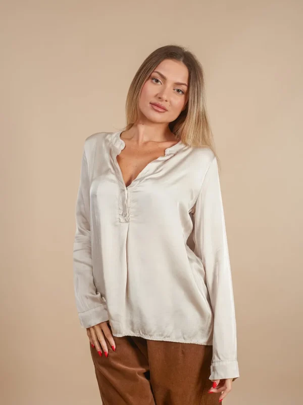 Maglia viscosa con bottoni Nicoletta