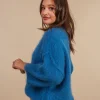 Maglione kid mohair Azzurra