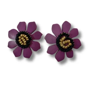 Orecchini a lobo Blomma metallic