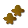 Orecchini a lobo Flor metallic