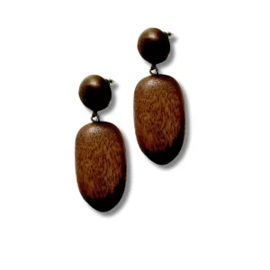 Orecchini a lobo, leggeri, legno, Avalynn