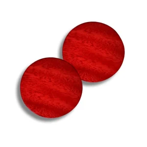 Orecchini a lobo, legno, colorata Kelly