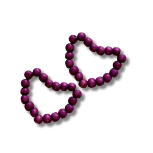 Orecchini a lobo legno Coeur