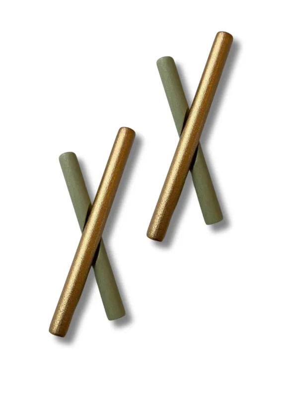 Orecchini a lobo legno Xavia