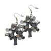 Orecchini Alberello Metallic