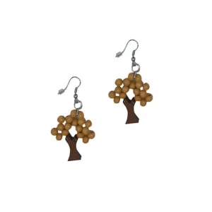 Orecchini Albero legno