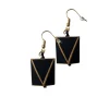 Orecchini Andorra legno metallic