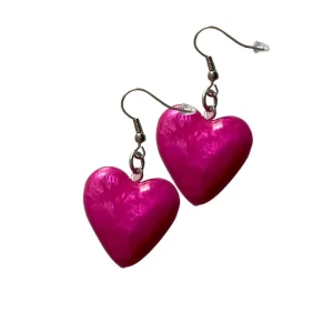 Orecchini Cuore resina