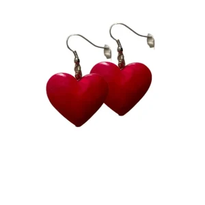 Orecchini Cuore resina