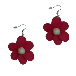 Orecchini Fiore legno