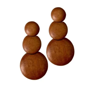 Orecchini Guinea legno