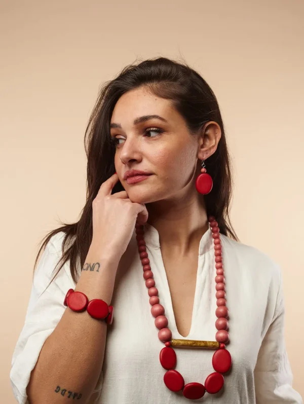 Orecchini leggeri, legno Dovie, costume jewelry