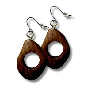 Orecchini leggeri, legno Lotti, costume jewelry
