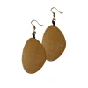 Orecchini legno Myra metallic