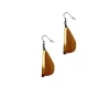 Orecchini legno Teo metallic