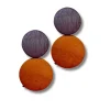 Orecchini Maiana legno, design minimal, costume jewelry