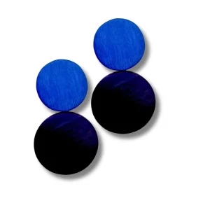 Orecchini Maiana legno, design minimal, costume jewelry