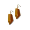 Orecchini Sudan legno metallic