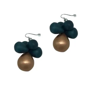 Orecchini Tibet Metallic legno