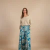Pantaloni a Palazzo stampa floreale Luisa