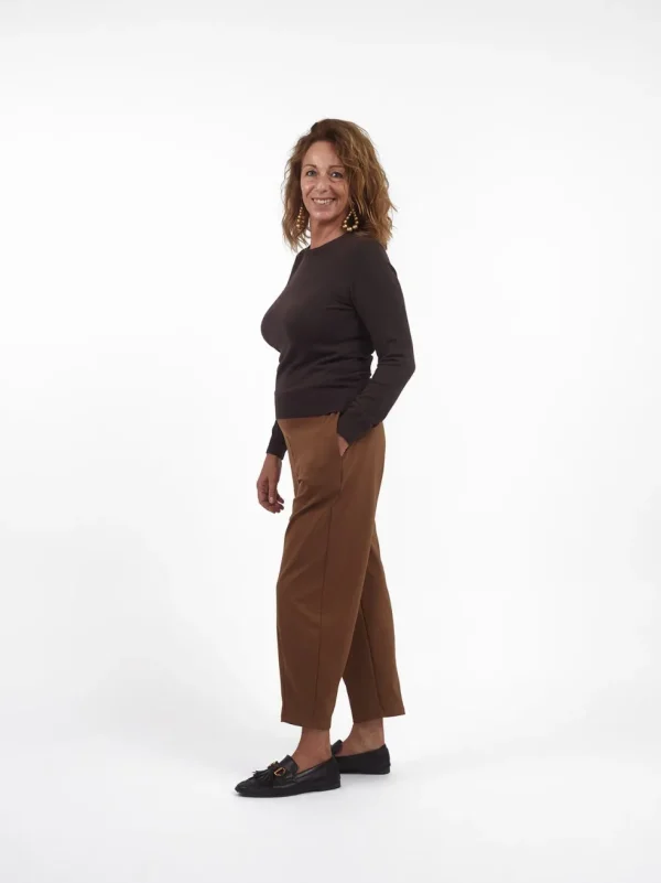 Pantaloni barrel elasticizzati con tasche Marcela