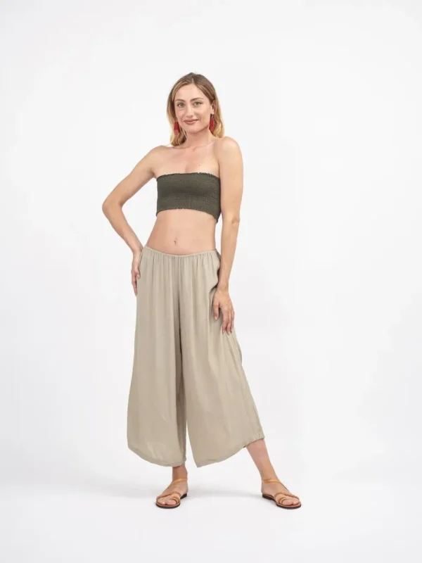 Pantaloni vita bassa rayon Elisabeth