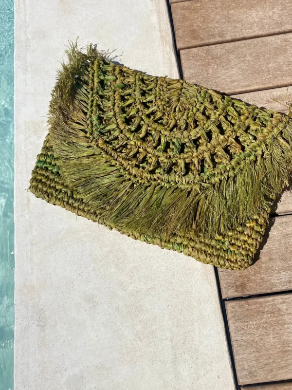 Pochette borsa Amelia boho chic in rafia