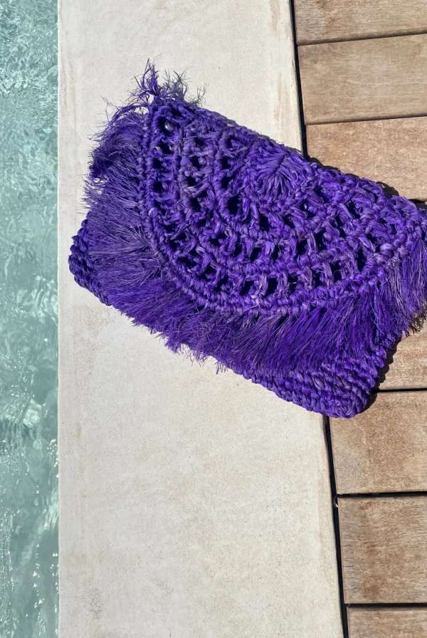 Pochette borsa Amelia boho chic in rafia