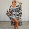 Poncho corto davanti lungo dietro rayon Lien