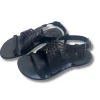 Sandalo in pelle nero Natascha