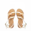 Sandalo in pelle stringato bicolor Jenny