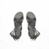 Sandalo stringato in pelle gladiatore Sofia