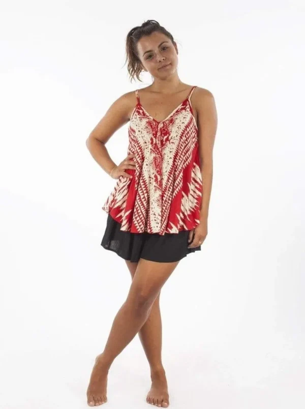 Top in rayon con bretelle Mona