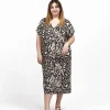 Vestito caftano viscosa scollo V Milena
