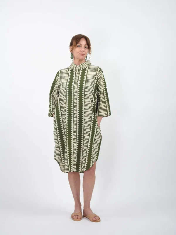 Vestito Camicione cotone fantasia boho Kim