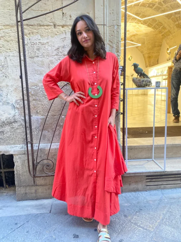 Vestito camicione cotone oversized Hanni