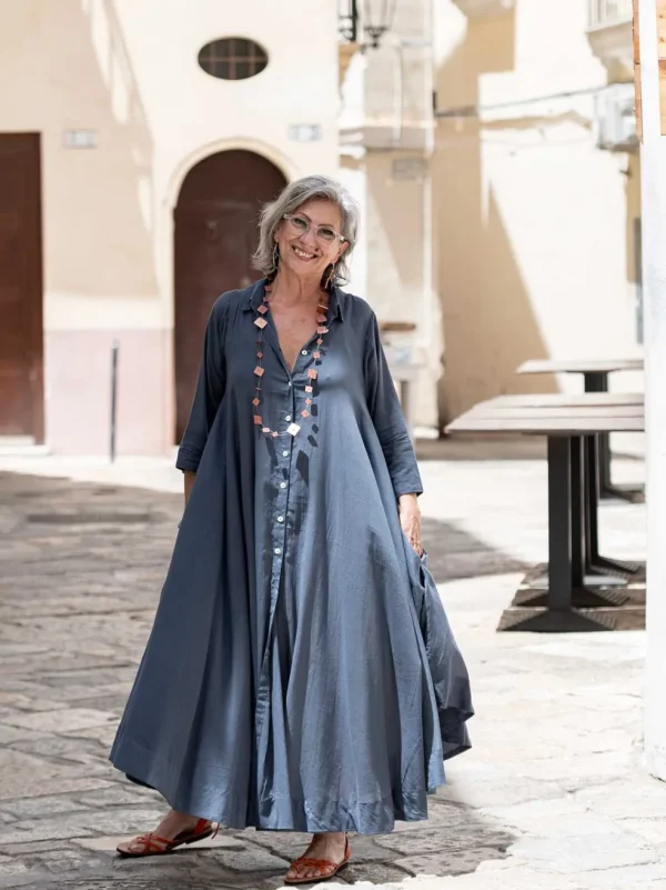 Vestito camicione cotone oversized Hanni