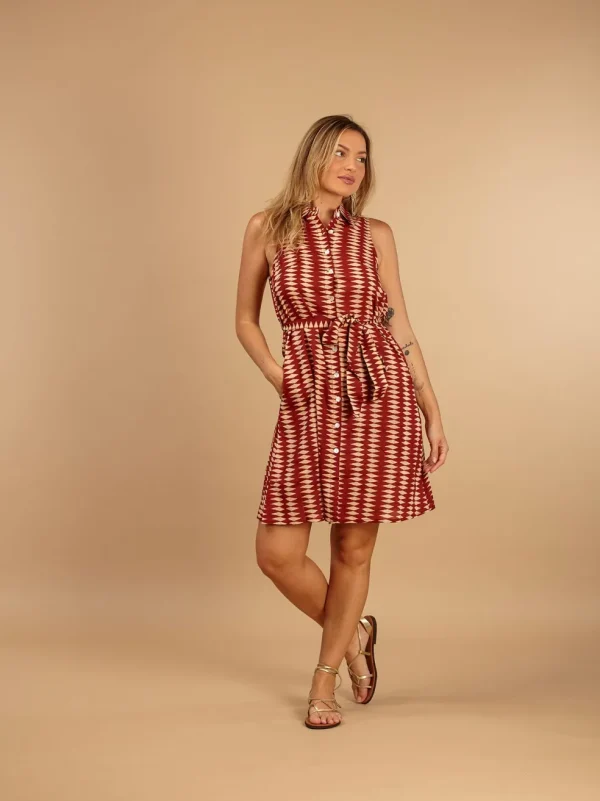 Vestito corto cotone Jael