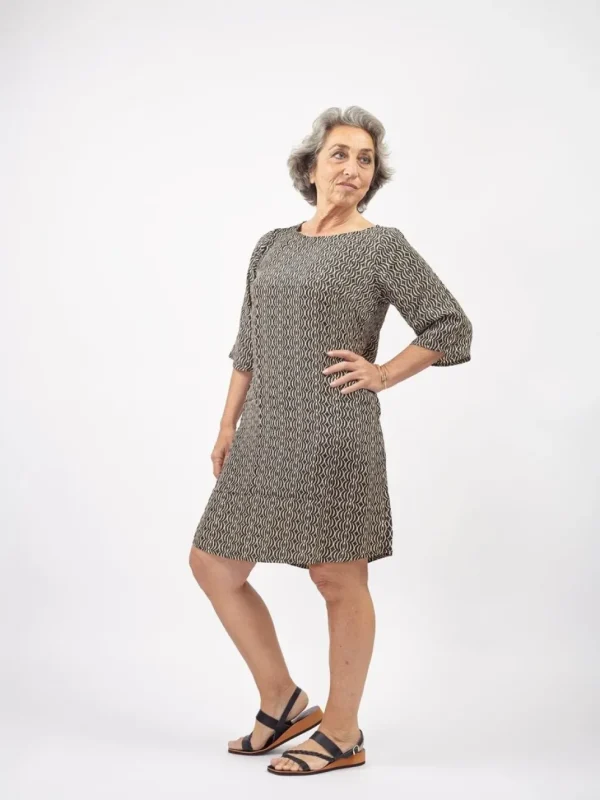 Vestito corto in seta Tracy