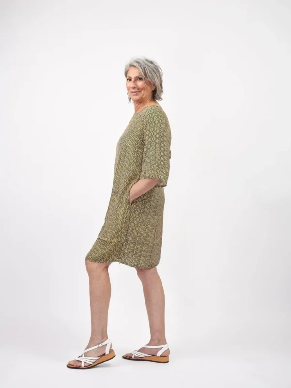 Vestito corto in seta Tracy