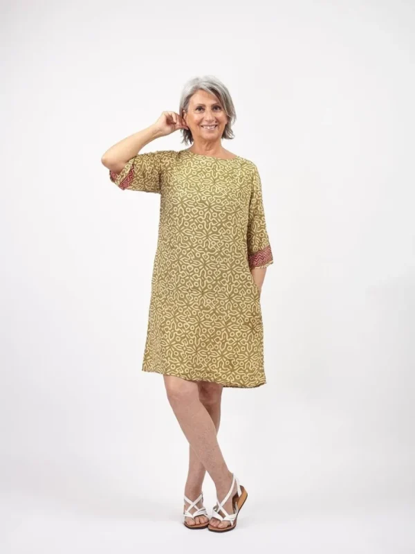 Vestito corto in seta Tracy