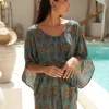 Vestito corto rayon Ava con cintura